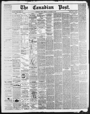 Canadian Post (Lindsay, ONT), 25 Aug 1876