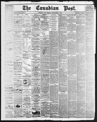Canadian Post (Lindsay, ONT), 8 Sep 1876