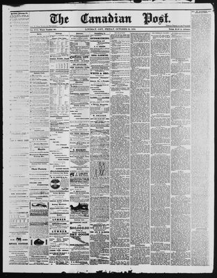 Canadian Post (Lindsay, ONT), 20 Oct 1876