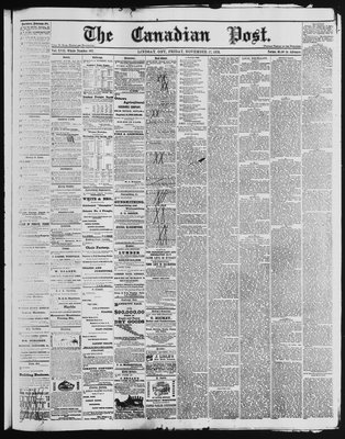 Canadian Post (Lindsay, ONT), 17 Nov 1876