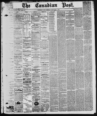 Canadian Post (Lindsay, ONT), 5 Jan 1877