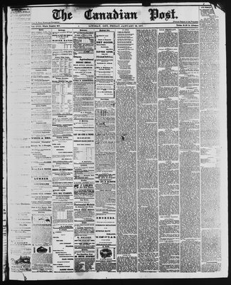 Canadian Post (Lindsay, ONT), 26 Jan 1877