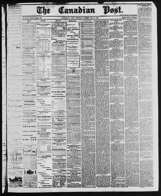 Canadian Post (Lindsay, ONT), 9 Feb 1877