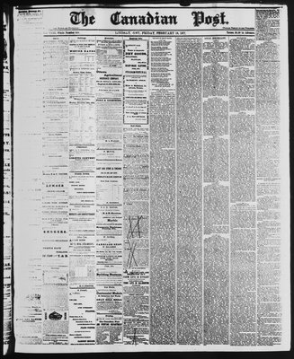 Canadian Post (Lindsay, ONT), 16 Feb 1877