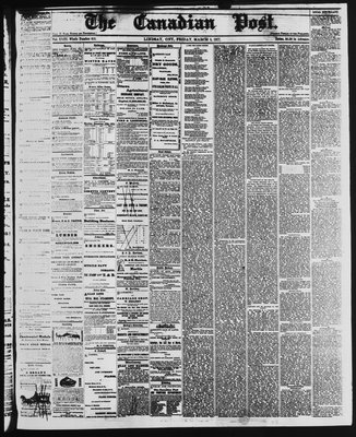 Canadian Post (Lindsay, ONT), 2 Mar 1877
