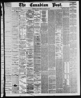 Canadian Post (Lindsay, ONT), 16 Mar 1877