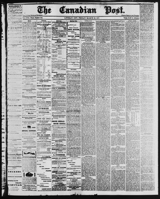 Canadian Post (Lindsay, ONT), 30 Mar 1877