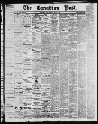 Canadian Post (Lindsay, ONT), 18 May 1877