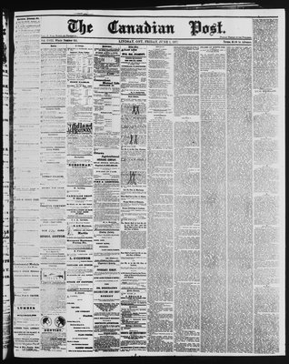 Canadian Post (Lindsay, ONT), 1 Jun 1877