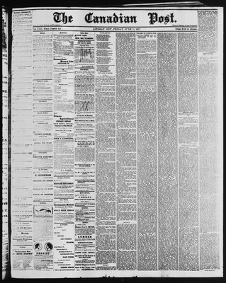 Canadian Post (Lindsay, ONT), 15 Jun 1877