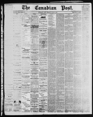 Canadian Post (Lindsay, ONT), 6 Jul 1877