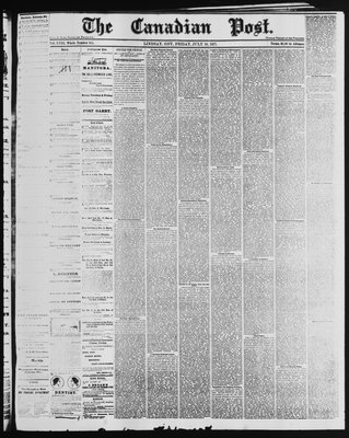 Canadian Post (Lindsay, ONT), 20 Jul 1877