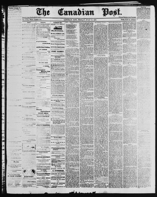 Canadian Post (Lindsay, ONT), 27 Jul 1877