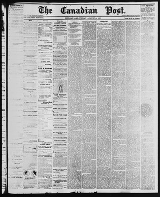 Canadian Post (Lindsay, ONT), 24 Aug 1877