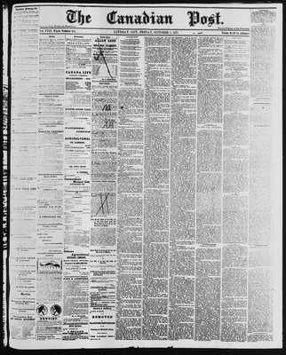 Canadian Post (Lindsay, ONT), 5 Oct 1877