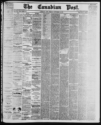 Canadian Post (Lindsay, ONT), 26 Oct 1877