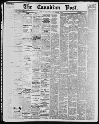 Canadian Post (Lindsay, ONT), 23 Nov 1877