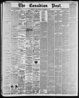 Canadian Post (Lindsay, ONT), 30 Nov 1877