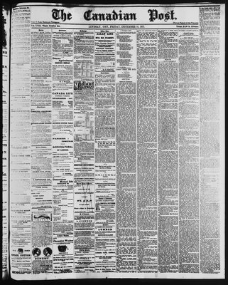 Canadian Post (Lindsay, ONT), 21 Dec 1877