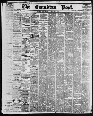 Canadian Post (Lindsay, ONT), 25 Jan 1878