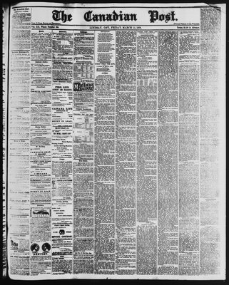 Canadian Post (Lindsay, ONT), 15 Mar 1878