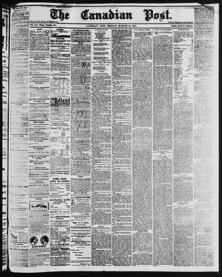 Canadian Post (Lindsay, ONT), 22 Mar 1878