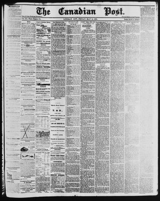 Canadian Post (Lindsay, ONT), 10 May 1878