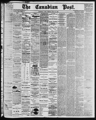 Canadian Post (Lindsay, ONT), 31 May 1878