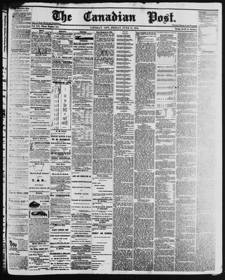 Canadian Post (Lindsay, ONT), 21 Jun 1878