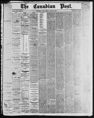 Canadian Post (Lindsay, ONT), 28 Jun 1878