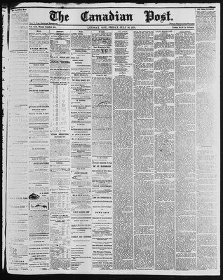 Canadian Post (Lindsay, ONT), 26 Jul 1878