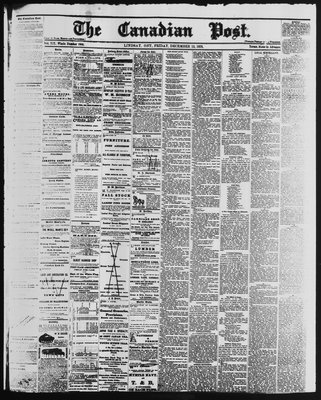 Canadian Post (Lindsay, ONT), 13 Dec 1878