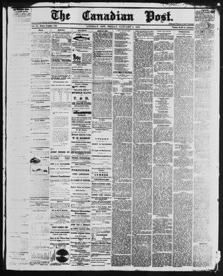 Canadian Post (Lindsay, ONT), 3 Jan 1879