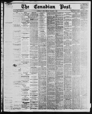 Canadian Post (Lindsay, ONT), 7 Mar 1879