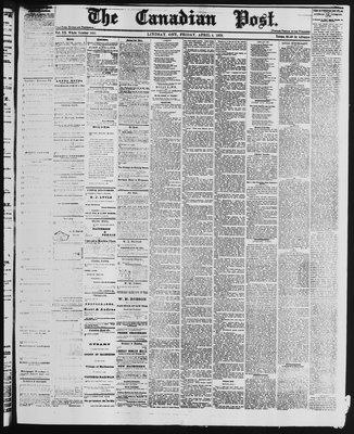 Canadian Post (Lindsay, ONT), 4 Apr 1879