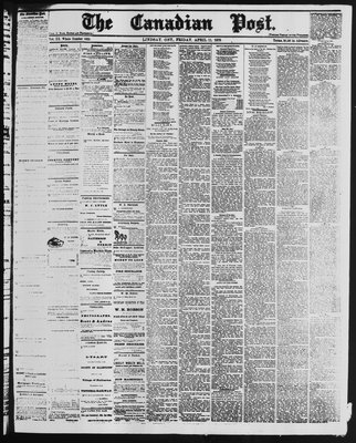 Canadian Post (Lindsay, ONT), 11 Apr 1879