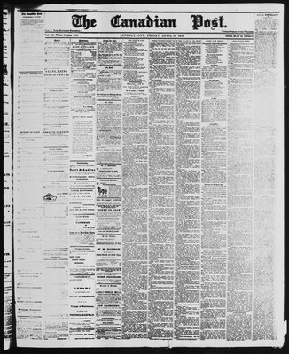 Canadian Post (Lindsay, ONT), 18 Apr 1879