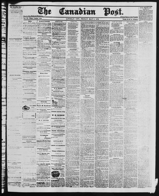 Canadian Post (Lindsay, ONT), 9 May 1879