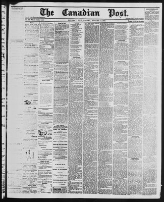 Canadian Post (Lindsay, ONT), 15 Aug 1879