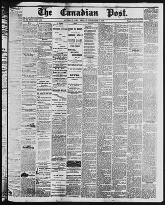 Canadian Post (Lindsay, ONT), 5 Dec 1879