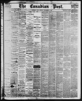 Canadian Post (Lindsay, ONT), 12 Dec 1879