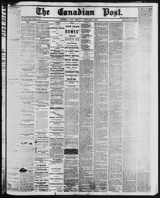 Canadian Post (Lindsay, ONT), 2 Jan 1880