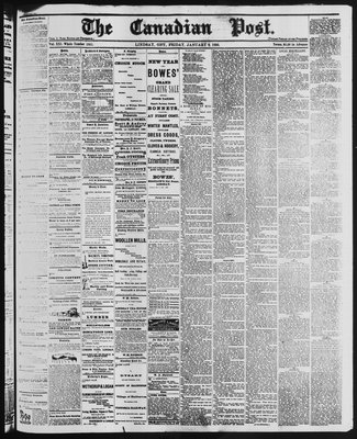 Canadian Post (Lindsay, ONT), 9 Jan 1880