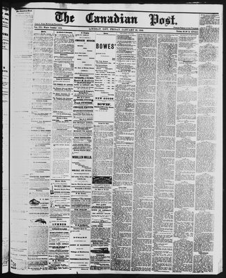 Canadian Post (Lindsay, ONT), 30 Jan 1880