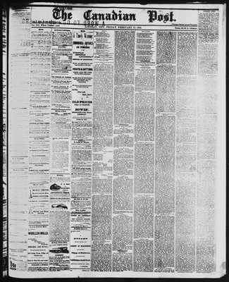 Canadian Post (Lindsay, ONT), 13 Feb 1880