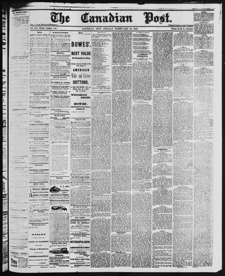 Canadian Post (Lindsay, ONT), 20 Feb 1880