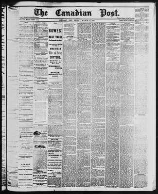 Canadian Post (Lindsay, ONT), 12 Mar 1880