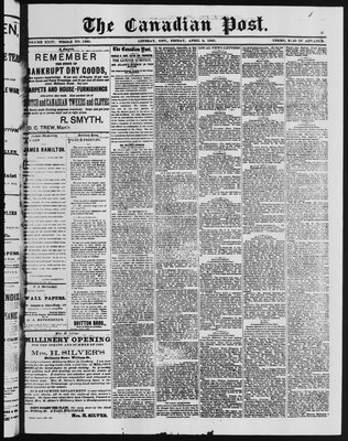 Canadian Post (Lindsay, ONT), 6 Apr 1883