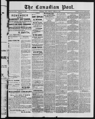 Canadian Post (Lindsay, ONT), 20 Apr 1883