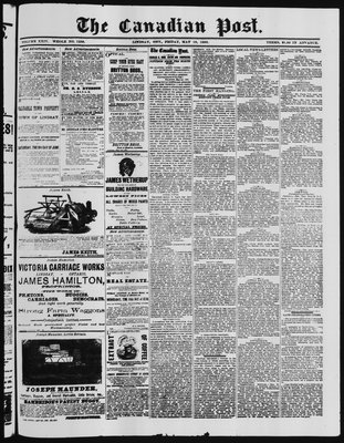 Canadian Post (Lindsay, ONT), 18 May 1883